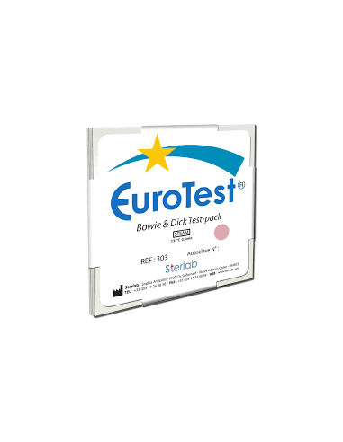 EuroTest - jednorazowy pakiet testowy typu Bowie&Dick do autoklawu (sterylizacja narzędzi)